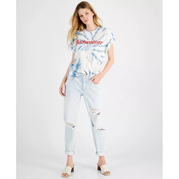 JUNK FOOD Cotton Budweiser Graphic-Print T-Shirt - Size Small - Picture 3 of 3